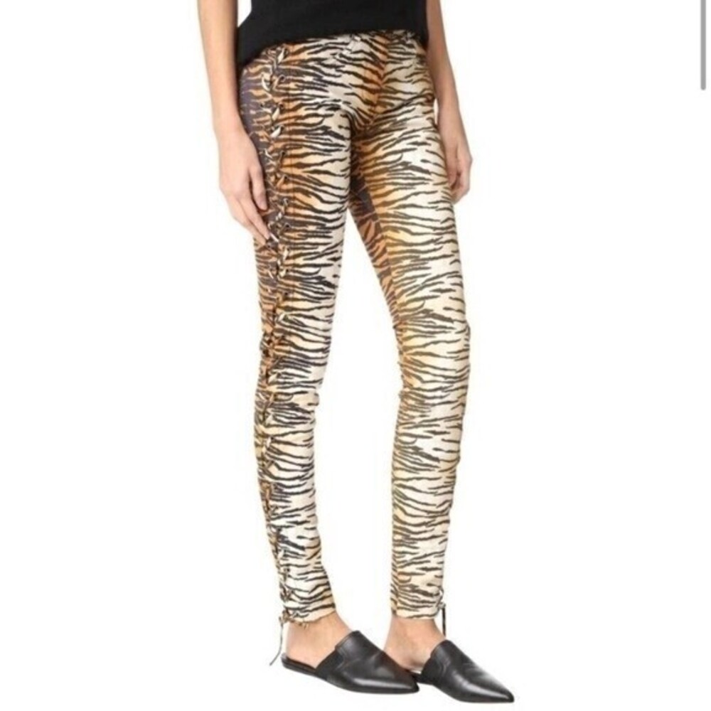 A.L.C. Lace Up Tiger Skinny Jeans